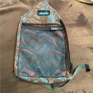 KAVU Rope Sling Bag Mesh Front Pocket Lightweight